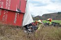 Bierlaster umgestuerzt A 3 Rich Frankfurt Hoehe AS Lohmar P042